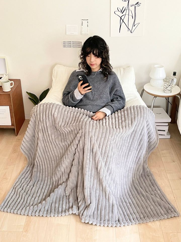 ふわとろ毛布 韓国インテリア　ブランケット　ソファカバー　ベッドカバー　ファー ふわとろあったかブランケット | 毛布 もこもこ あったか
