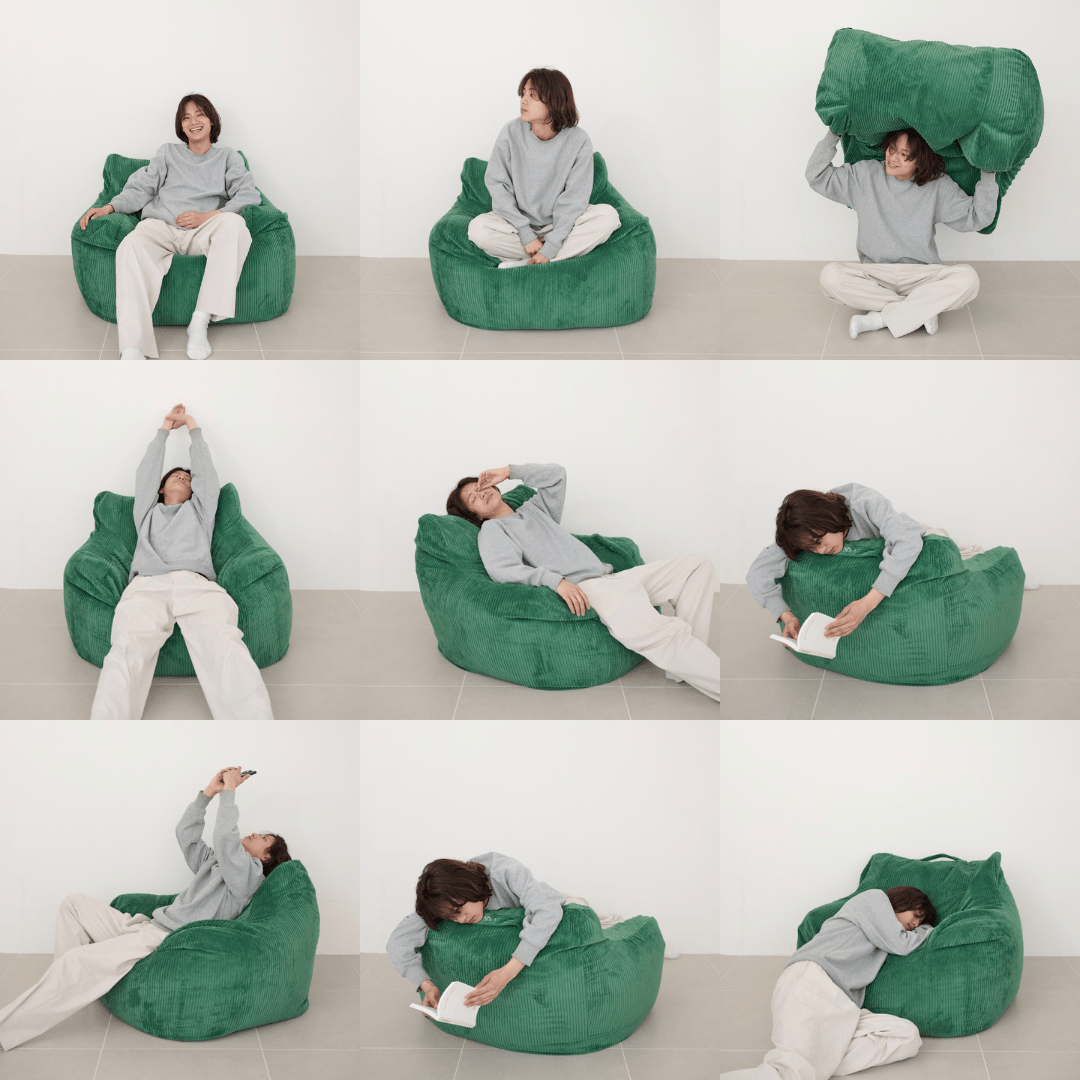 LOOSY 1人掛けビーズソファ Green|1人用ソファ おしゃれ 一人暮らし LOOSY 1人掛けビーズソファ Green|1人用ソファ おしゃれ 一人暮らし