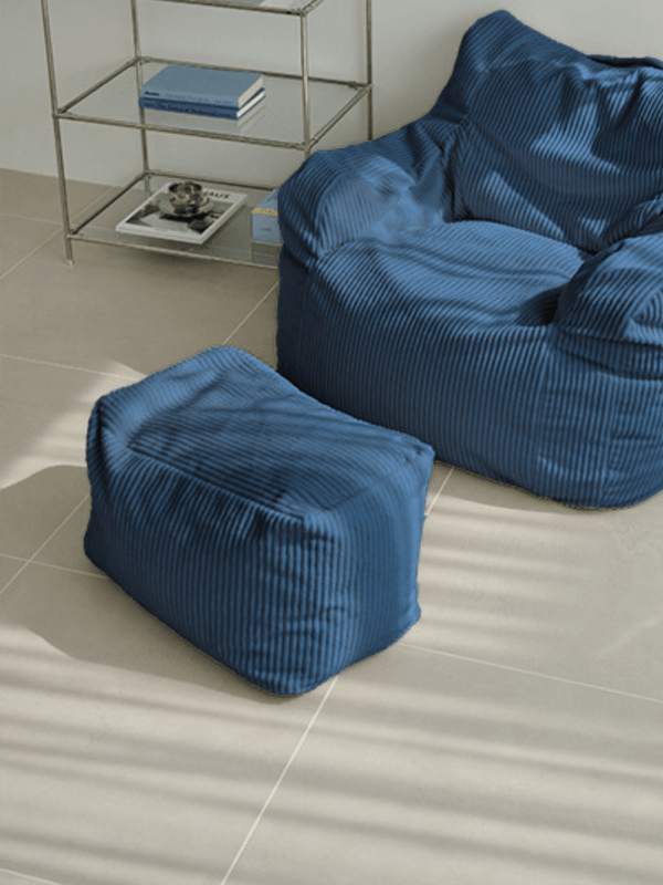 LOOSY ビーズオットマン Navy