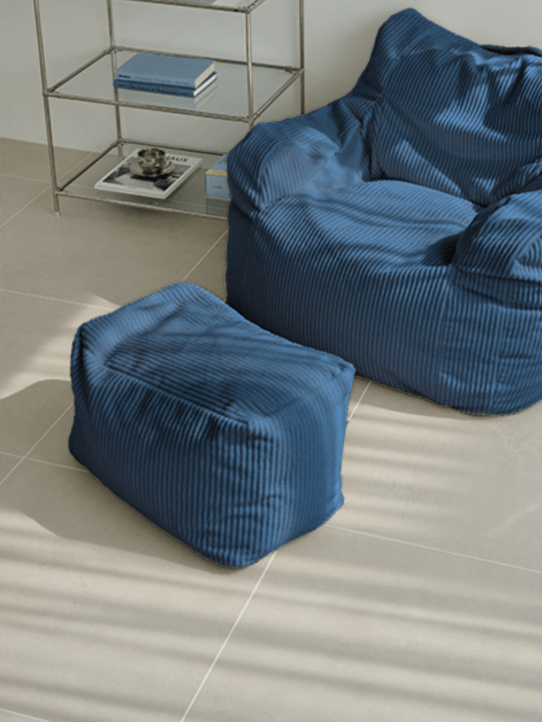 LOOSY ビーズオットマン Navy|スツール おしゃれ 一人暮らし 二人 LOOSY ビーズオットマン Navy|スツール おしゃれ 一人暮らし 二人