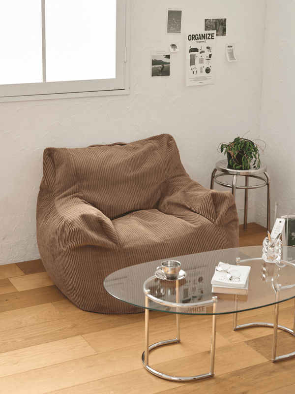 LOOSY 1人掛けビーズソファ Brown