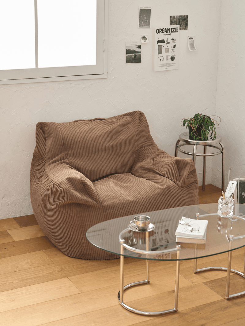 LOOSY 1人掛けビーズソファ Brown|1人用ソファ おしゃれ 一人暮らし LOOSY 1人掛けビーズソファ Brown|1人用ソファ おしゃれ 一人暮らし