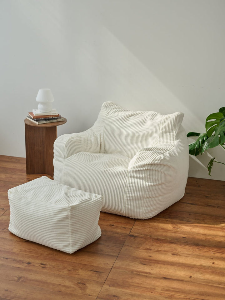 loosy ソファーカバー　アイボリー LOOSY 2人掛けビーズソファ 付替カバー Ivory｜2人用ソファ