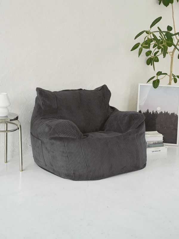 LOOSY 1人掛けビーズソファ Charcoal