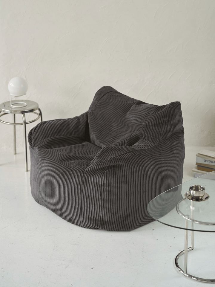 LOOSY 1人掛けビーズソファ Charcoal|1人用ソファ おしゃれ LOOSY 1人掛けビーズソファ Charcoal|1人用ソファ おしゃれ