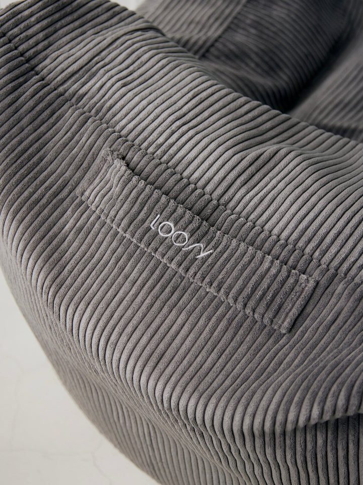 LOOSY 1人掛けビーズソファ 付替カバー Charcoal｜1人用ソファ