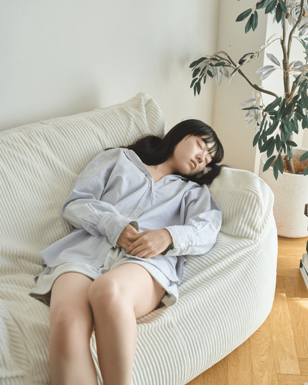 LOOSY 2人掛けビーズソファ Ivory|2人用ソファ おしゃれ 一人暮らし LOOSY 2人掛けビーズソファ Ivory|2人用ソファ おしゃれ 一人暮らし