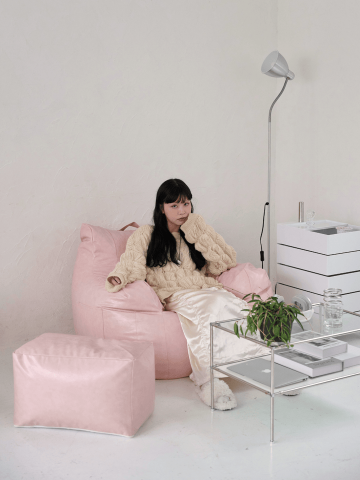 LOOSY ビーズオットマン Glossy Pink|スツール おしゃれ 一人暮らし LOOSY ビーズオットマン Glossy Pink|スツール おしゃれ 一人暮らし