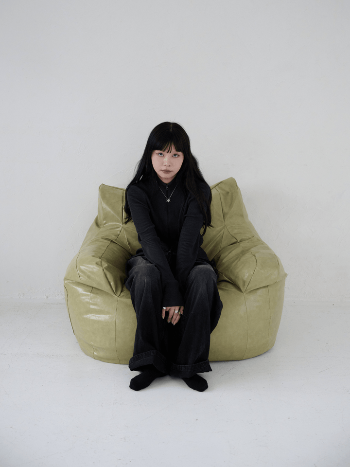 LOOSY 1人掛けビーズソファ Glossy Pistachio|1人用ソファ おしゃれ LOOSY 1人掛けビーズソファ Glossy Pistachio|1人用ソファ おしゃれ