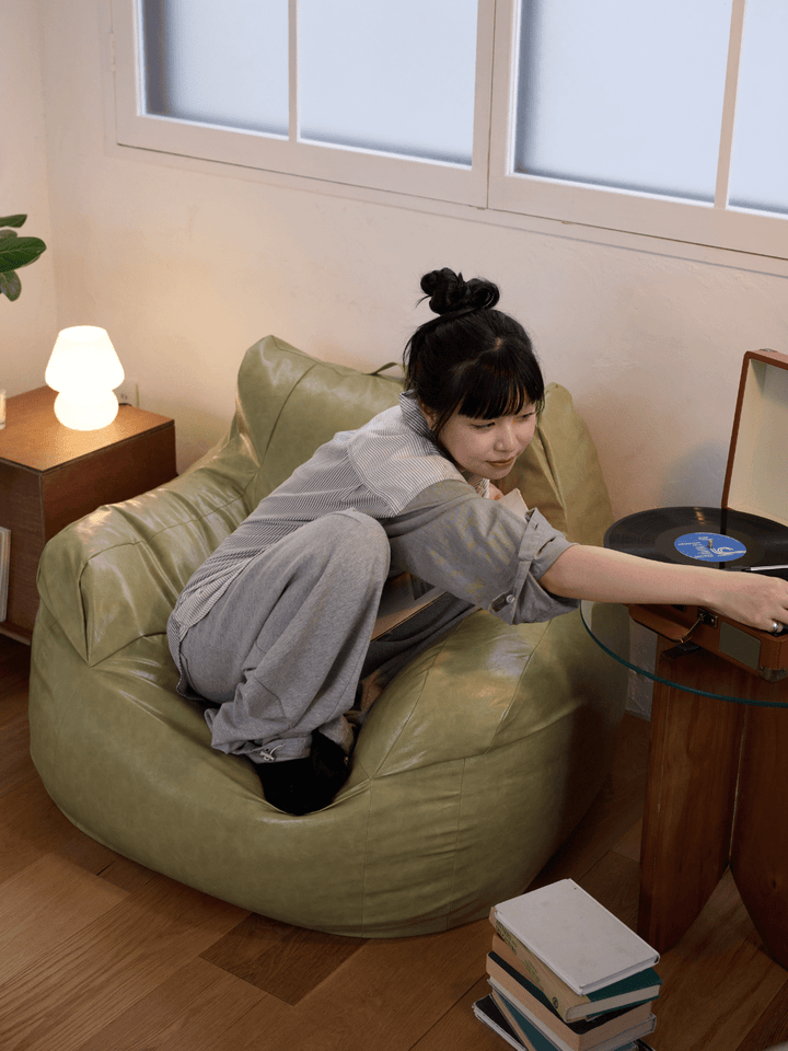 【Yさま専用】loosy HUGME 1人掛けビーズソファ グリーン HUGME 1人掛けビーズソファ Green｜1人用ソファ おしゃれ