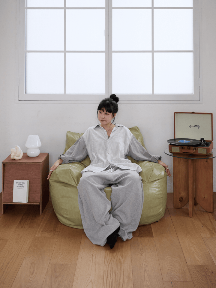 LOOSY 1人掛けビーズソファ グリーン LOOSY 1人掛けビーズソファ 付替カバー Green｜1人用ソファ