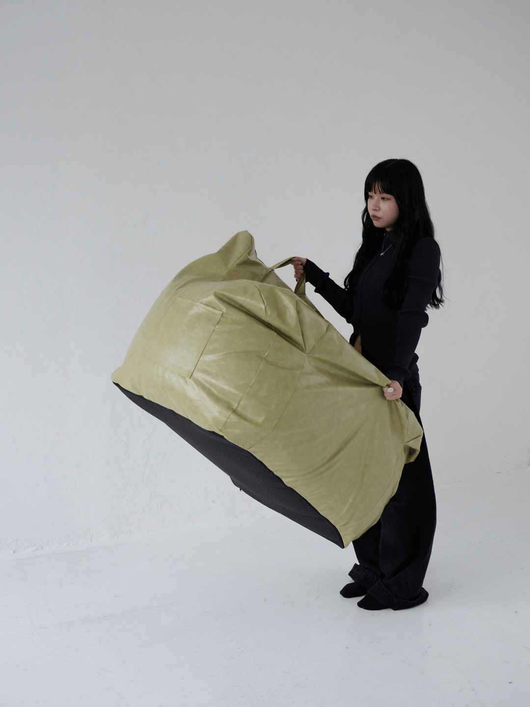 OR - 6725 - LOOSY - LOOSY ビーズオットマン PISTACHIO