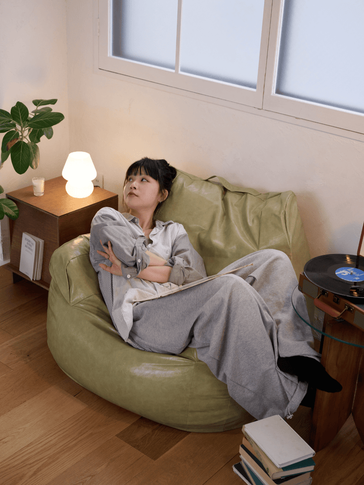 LOOSY ビーズオットマン Glossy Pistachio|スツール おしゃれ LOOSY ビーズオットマン Glossy Pistachio|スツール おしゃれ