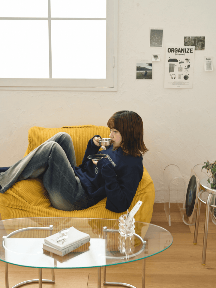 ルージー LOOSY 1人掛けビーズソファ マスタード LOOSY 1人掛けビーズソファ Mustard|1人用ソファ おしゃれ