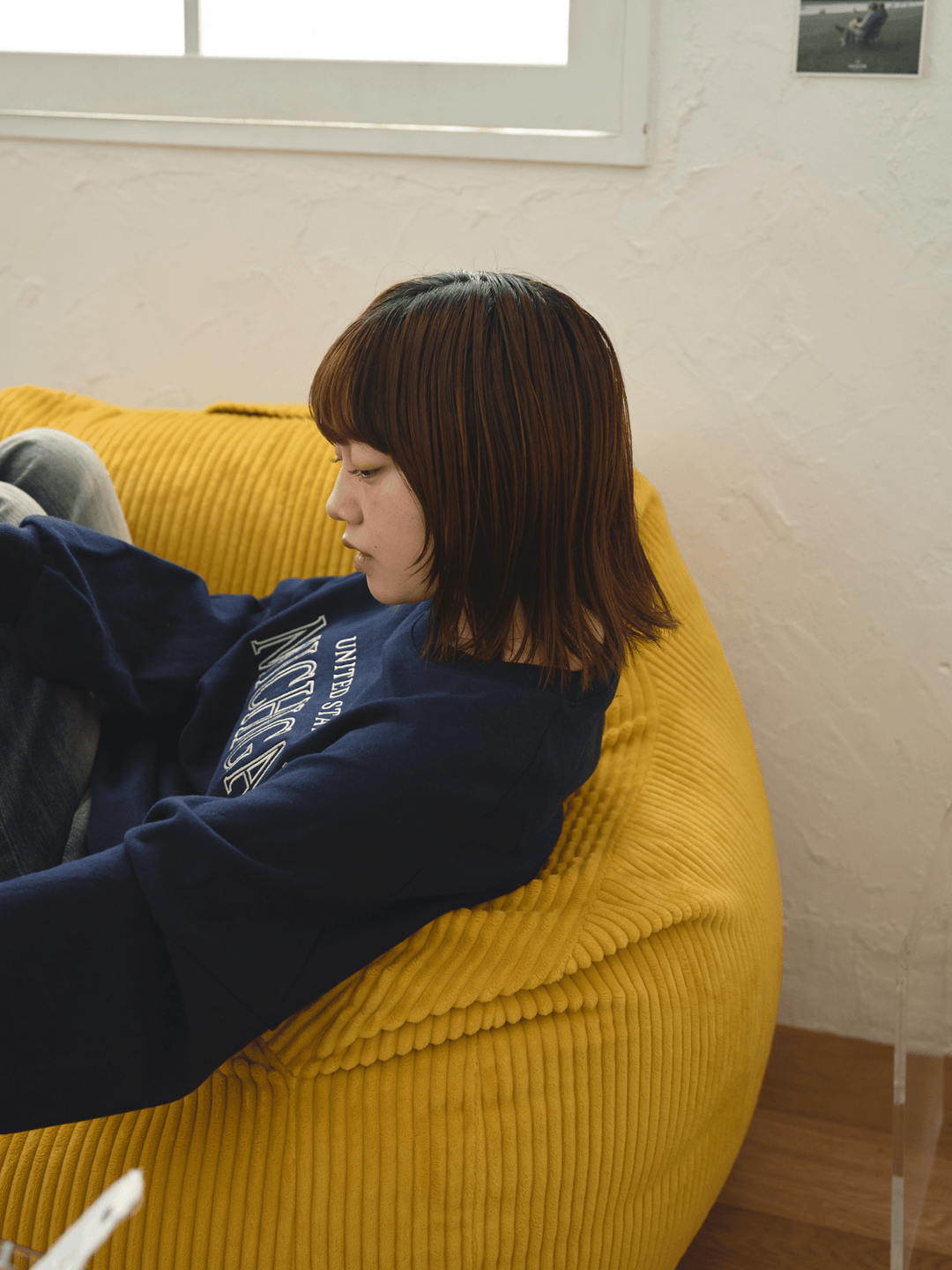 ルージー LOOSY 1人掛けビーズソファ マスタード LOOSY 1人掛けビーズソファ Mustard|1人用ソファ おしゃれ
