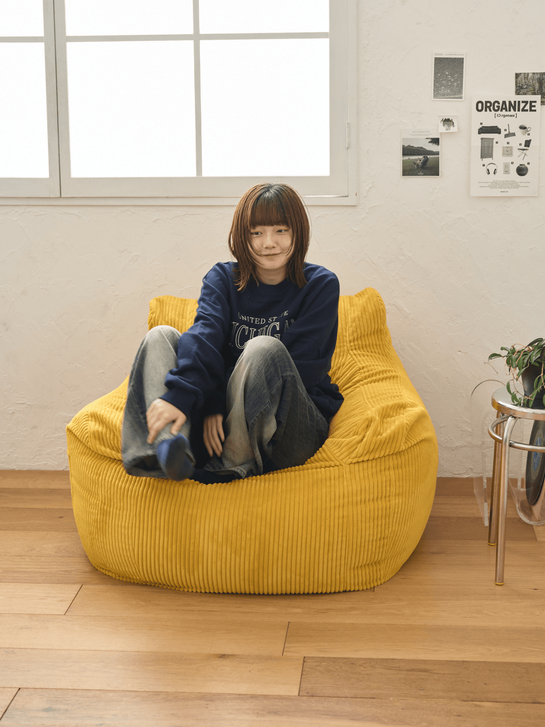 ルージー LOOSY 1人掛けビーズソファ マスタード LOOSY 1人掛けビーズ ルージー LOOSY 1人掛けビーズソファ マスタード LOOSY 1人掛けビーズ