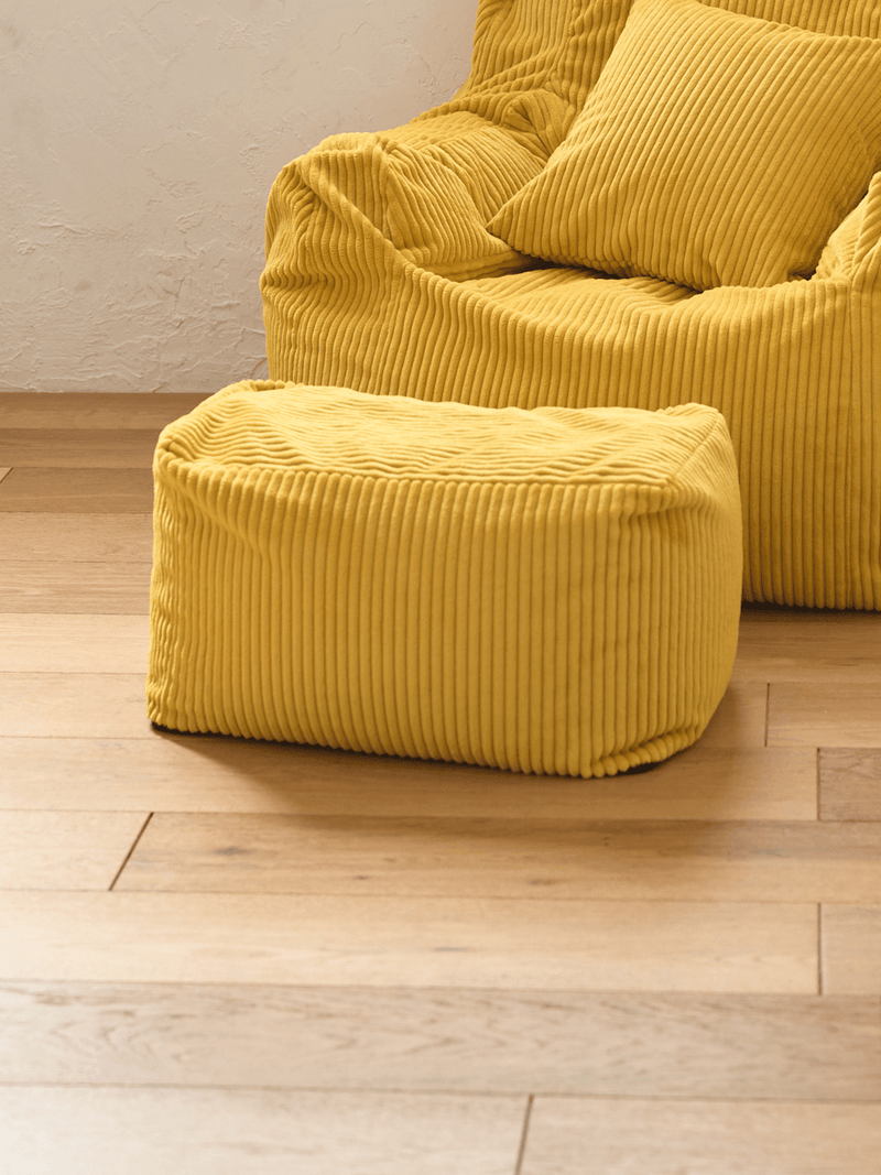 LOOSY ビーズオットマン Mustard|スツール おしゃれ 一人暮らし 二人 LOOSY ビーズオットマン Mustard|スツール おしゃれ 一人暮らし 二人