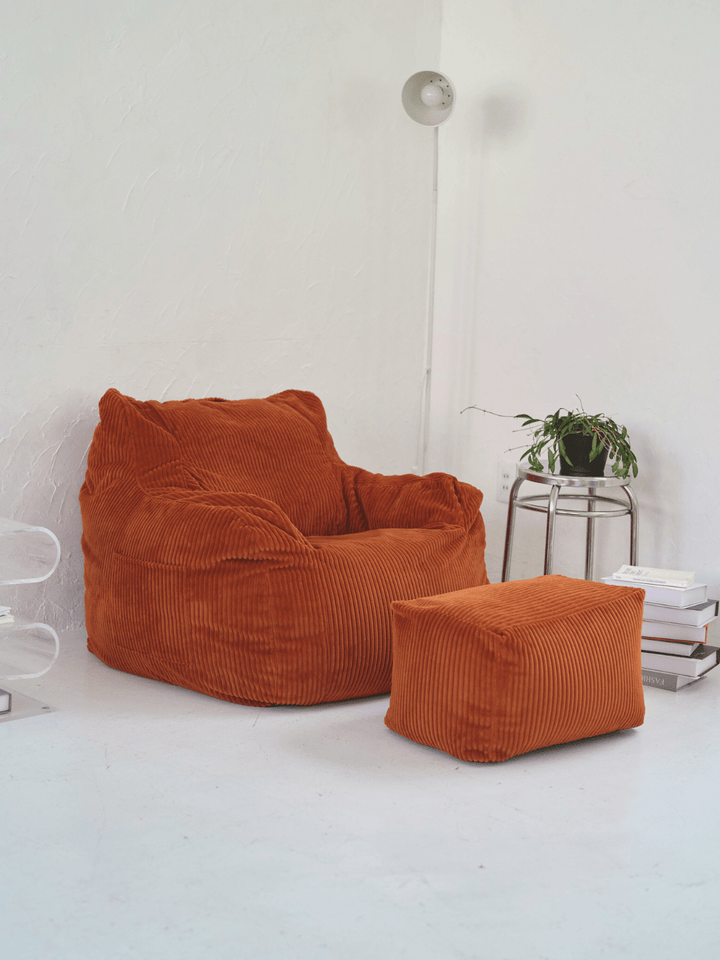 LOOSY ビーズオットマン Blood Orange|スツール おしゃれ 一人暮らし LOOSY ビーズオットマン Blood Orange|スツール おしゃれ 一人暮らし