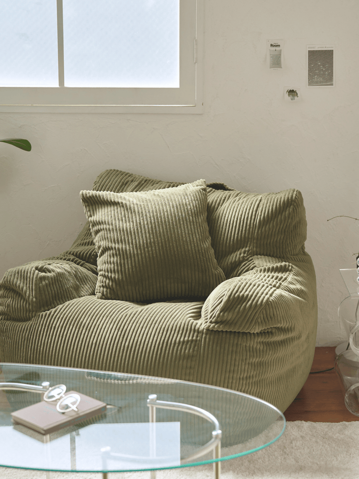 LOOSY 1人掛けビーズソファ Olive|1人用ソファ おしゃれ 一人暮らし LOOSY 1人掛けビーズソファ Olive|1人用ソファ おしゃれ 一人暮らし