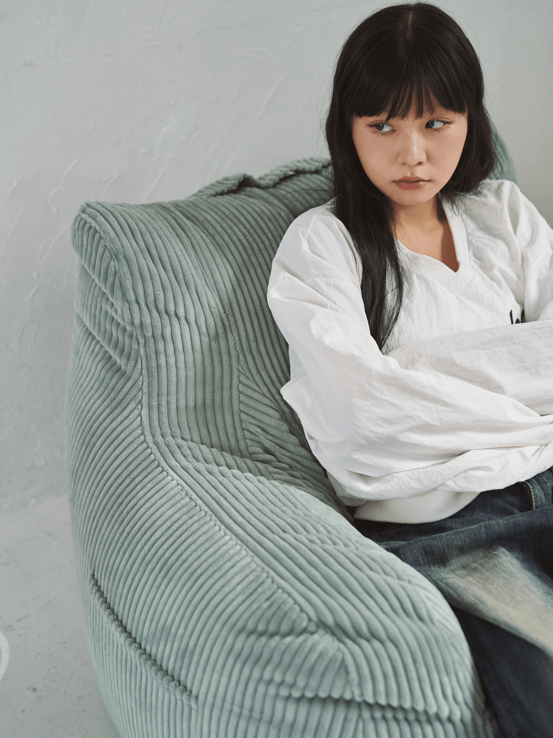 LOOSY 1人掛けビーズソファ Mint｜1人用ソファ おしゃれ 一人暮らし 二