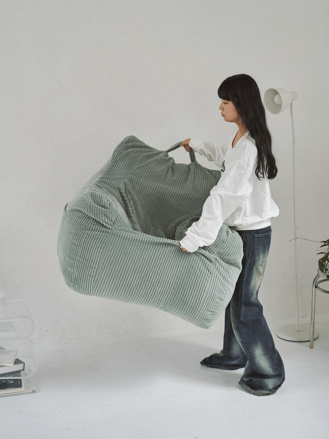 LOOSY 1人掛けビーズソファ Mint｜1人用ソファ おしゃれ 一人暮らし 二