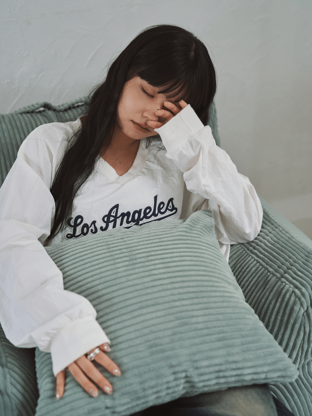 LOOSY クッションカバー Mint|洗濯可 おしゃれ 一人暮らし 二人暮らし LOOSY クッションカバー Mint|洗濯可 おしゃれ 一人暮らし 二人暮らし