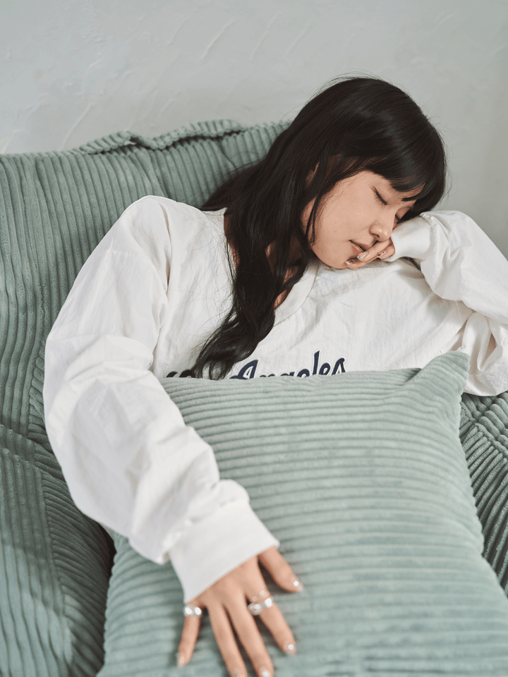 loosy コーデュロイ素材 ビーズクッション　mint LOOSY クッションカバー Mint｜洗濯可 おしゃれ 一人暮らし 二人暮らし