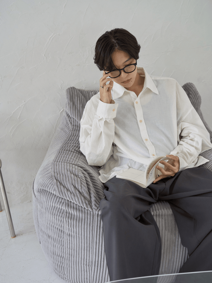 LOOSY 1人掛けビーズソファ Gray｜1人用ソファ おしゃれ 一人暮らし 二