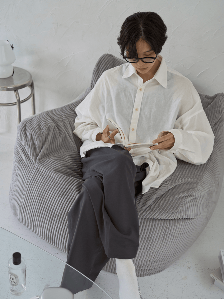 LOOSY 1人掛けビーズソファ Gray｜1人用ソファ おしゃれ 一人暮らし 二