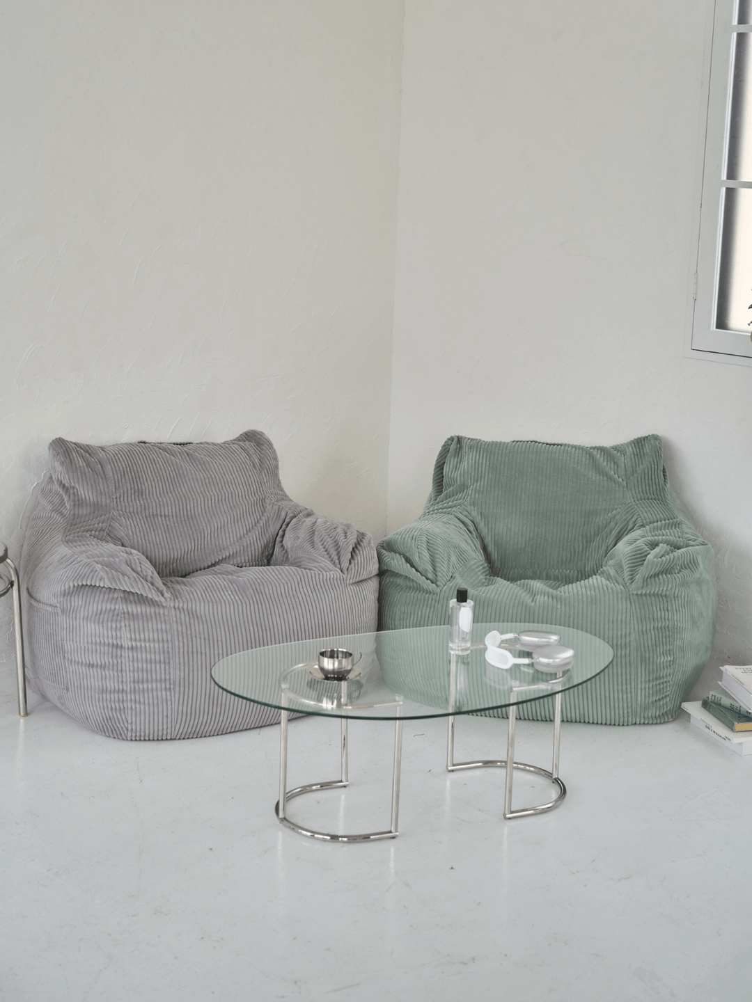 LOOSY HUGME 1人掛けビーズソファ グレー LOOSY 1人掛けビーズソファ Gray|1人用ソファ おしゃれ