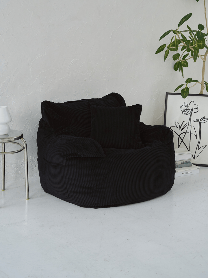 1人掛けビーズソファ Black|1人用ソファ おしゃれ 一人暮らし 二人 1人掛けビーズソファ Black|1人用ソファ おしゃれ 一人暮らし 二人