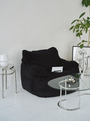 LOOSY 1人掛けビーズソファ Black