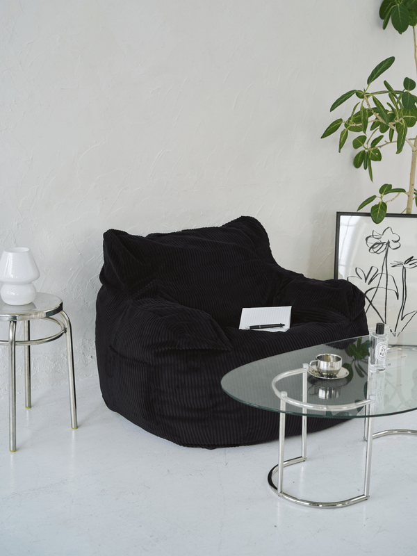 LOOSY 1人掛けビーズソファ Black