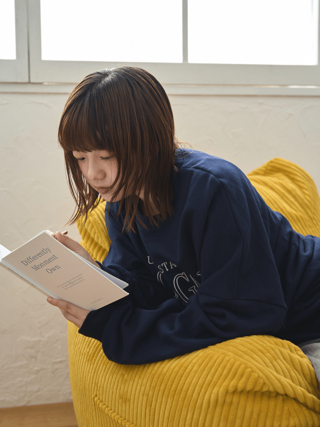 LOOSY 1人掛けビーズソファ 付替カバー Mustard｜1人用ソファ おしゃれ