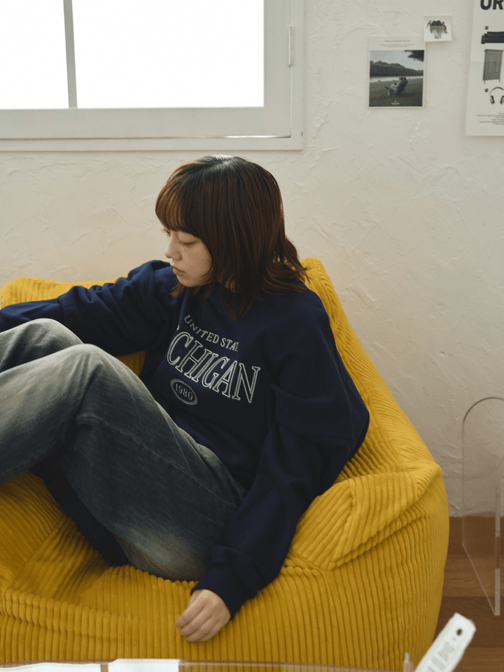 LOOSY 1人掛けビーズソファ 付替カバー Mustard｜1人用ソファ おしゃれ