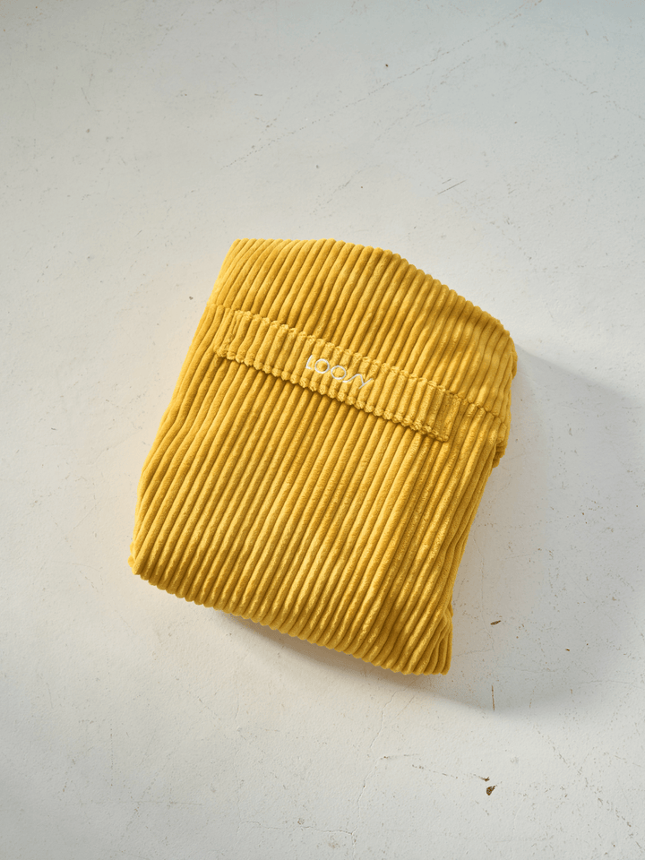 LOOSY 1人掛けビーズソファ 付替カバー Mustard｜1人用ソファ おしゃれ