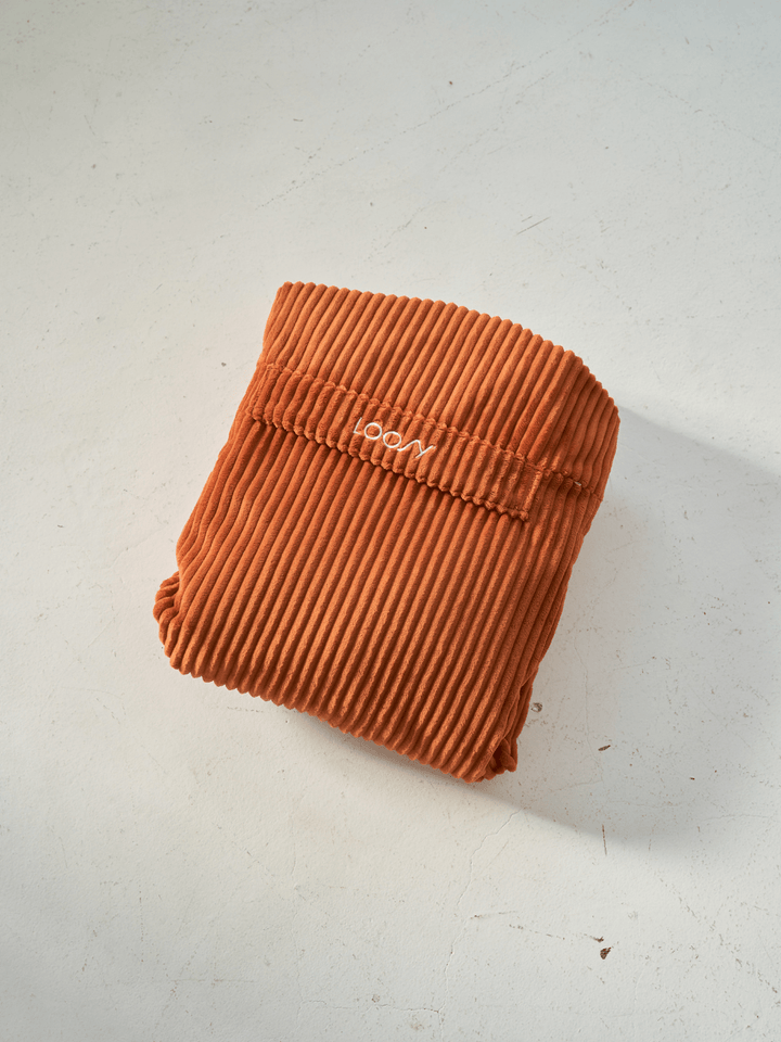 LOOSY 1人掛けビーズソファ 付替カバー Blood Orange|1人用ソファ LOOSY 1人掛けビーズソファ 付替カバー Blood Orange|1人用ソファ