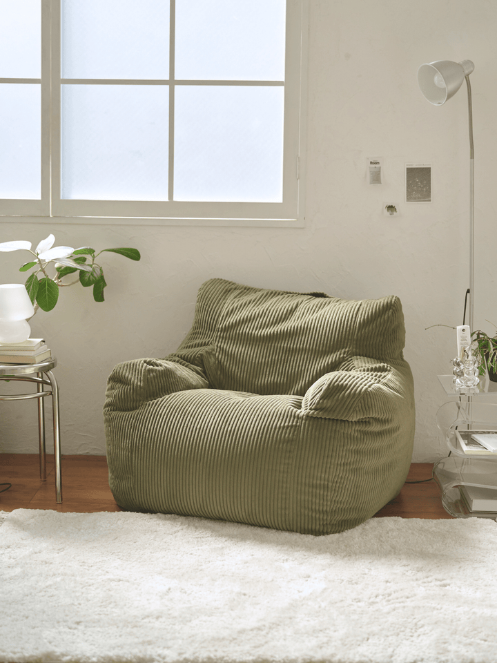 Loosy 1人掛けビーズソファ OLIVE LOOSY 1人掛けビーズソファ 付替カバー Olive｜1人用ソファ おしゃれ