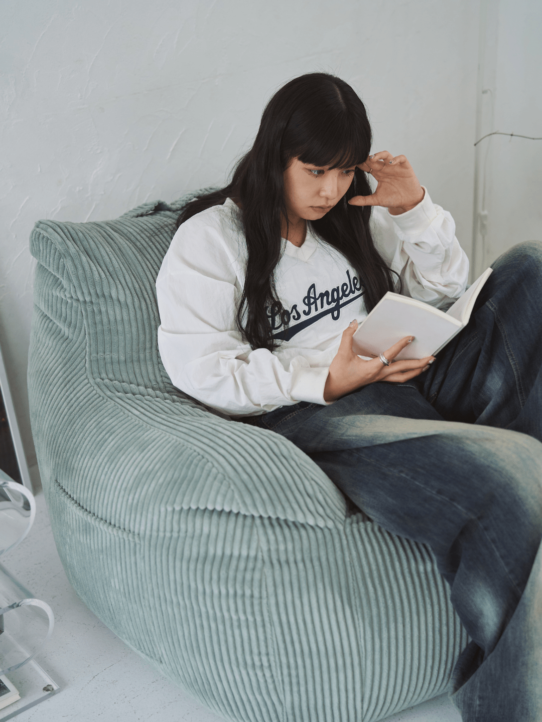 HUGME 1人掛けビーズソファ 付替カバー グリーン　LOOSY loosy-se-6523-468204_1080x.png