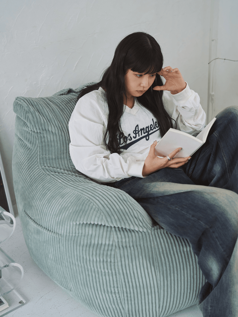 LOOSY 1人掛けビーズソファ 付替カバー Mint|1人用ソファ おしゃれ LOOSY 1人掛けビーズソファ 付替カバー Mint|1人用ソファ おしゃれ