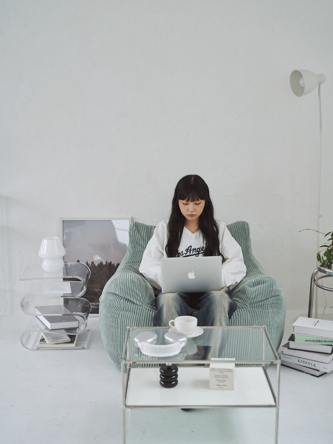 【Yさま専用】loosy HUGME 1人掛けビーズソファ グリーン LOOSY 1人掛けビーズソファ Green｜1人用ソファ おしゃれ 一人暮らし