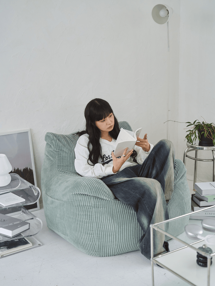 LOOSY 1人掛けビーズソファ 付替カバー Mint|1人用ソファ おしゃれ LOOSY 1人掛けビーズソファ 付替カバー Mint|1人用ソファ おしゃれ