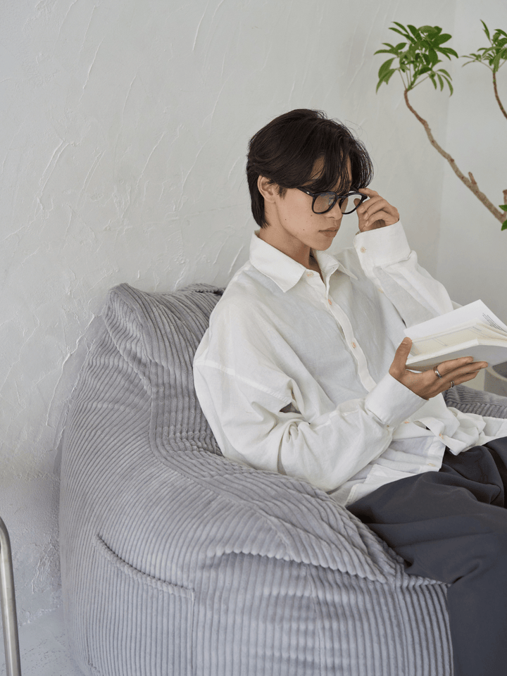 LOOSY 1人掛けビーズソファ 付替カバー Gray｜1人用ソファ