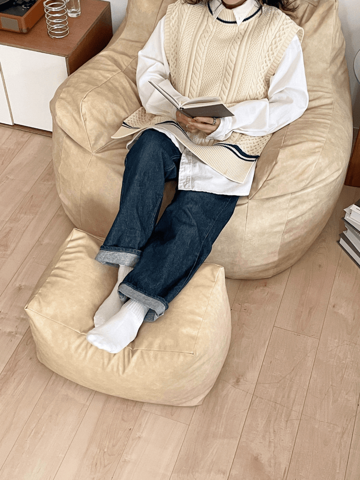 【美品】GOOD THING × LOOSY ビーズソファ＆オットマン LOOSY × GOOD THING コラボコレクション2024 – Little Rooms