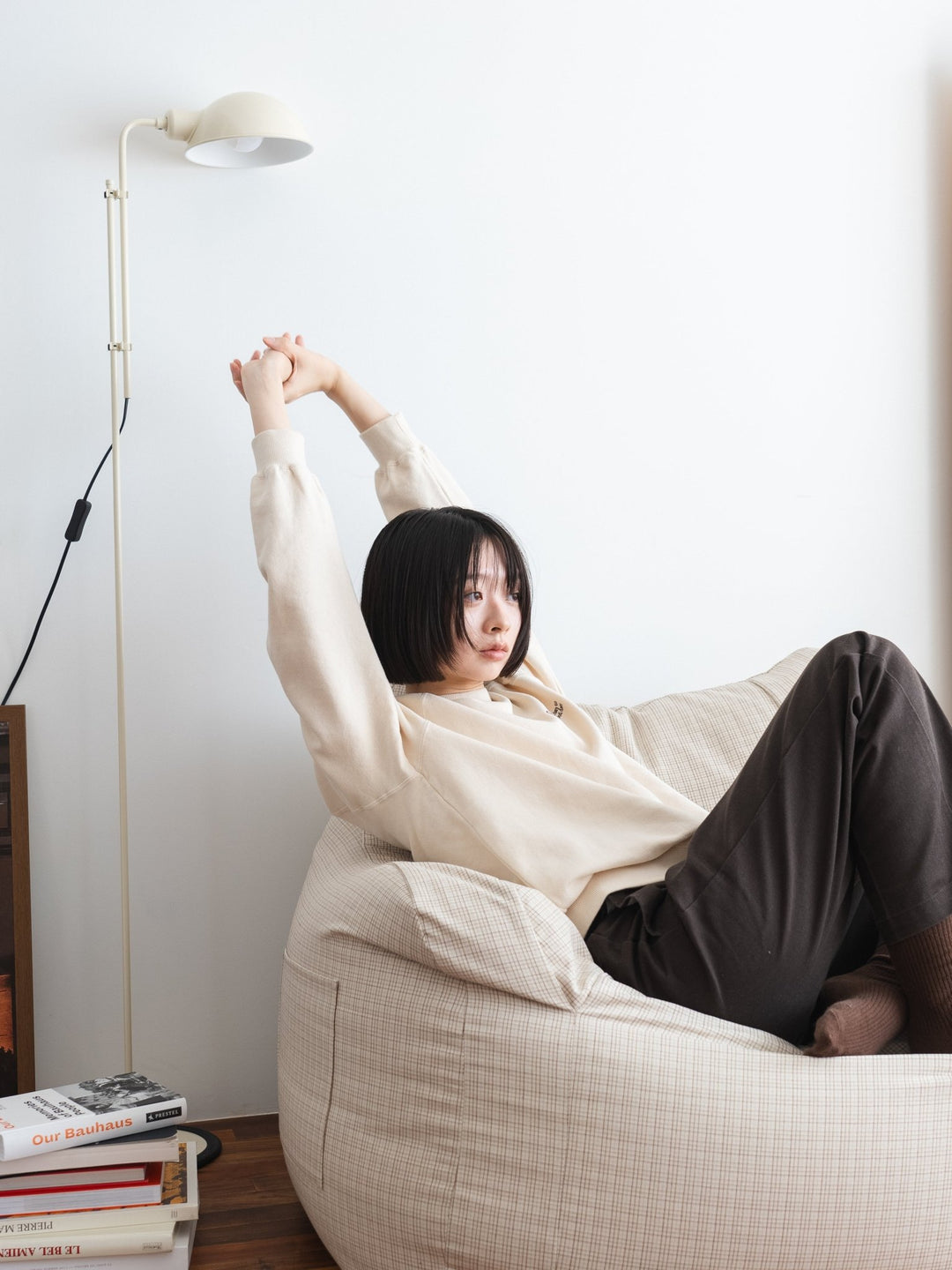 【myu_.】loosy 本体付け替えカバー アイボリー myu_.】loosy 本体付け替えカバー アイボリー LOOSY 1人掛けビーズ