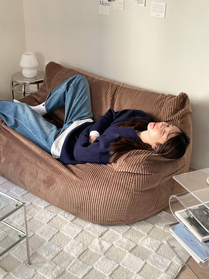 LOOSY HUGME 2人掛けビーズソファ Brown ⋱ 12.3 new release ⋰ HUGMEシリーズ 2人がけソファに新しく4