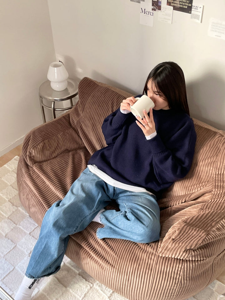 LOOSY 2人掛けビーズソファ Brown｜2人用ソファ おしゃれ