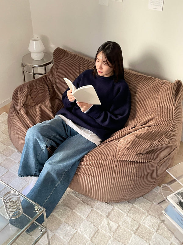 LOOSY 2人掛けビーズソファ Brown