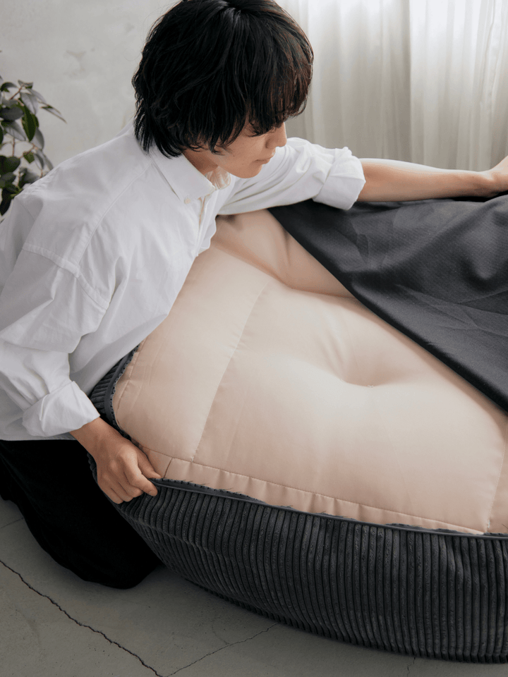 LOOSY 2人掛けビーズソファ チャコール LOOSY 2人掛けビーズソファ Charcoal｜2人用ソファ おしゃれ