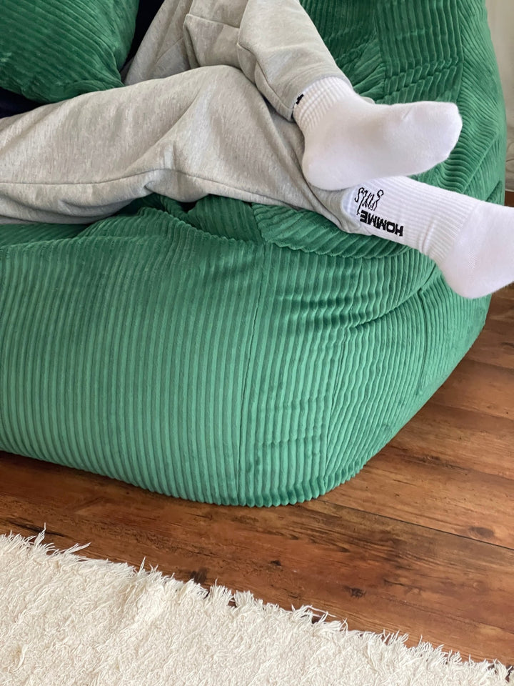 HUGME 1人掛けビーズソファ 付替カバー グリーン　LOOSY HUGME 1人掛けビーズソファ Mint｜1人用ソファ おしゃれ